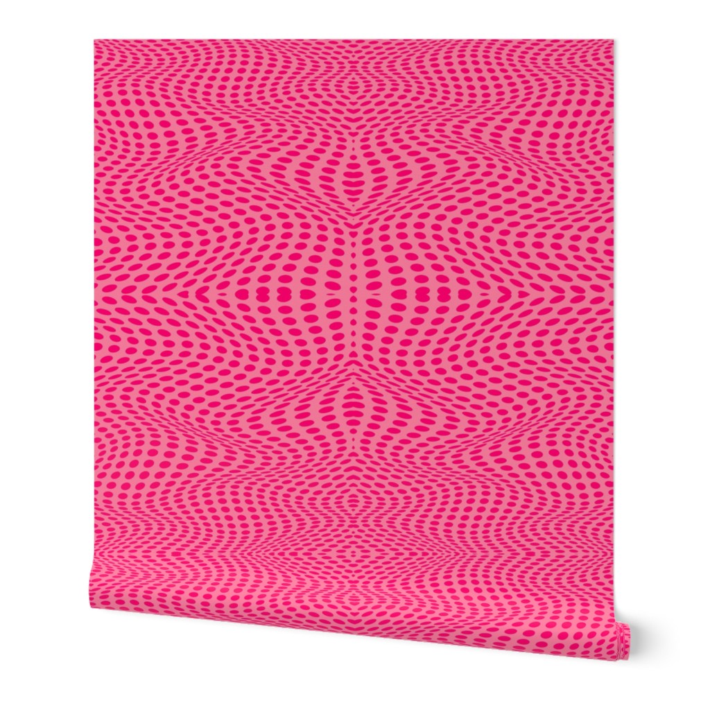 Wavy Dots Bubblegum Pattern