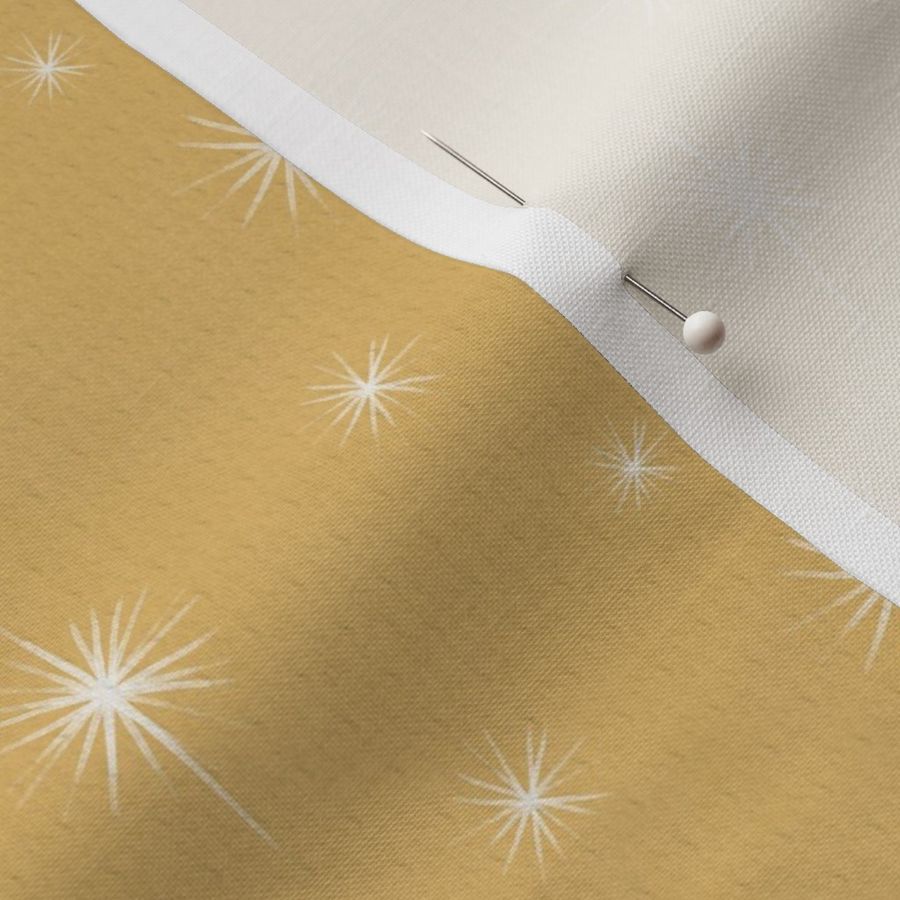 Small light star pattern with golden background