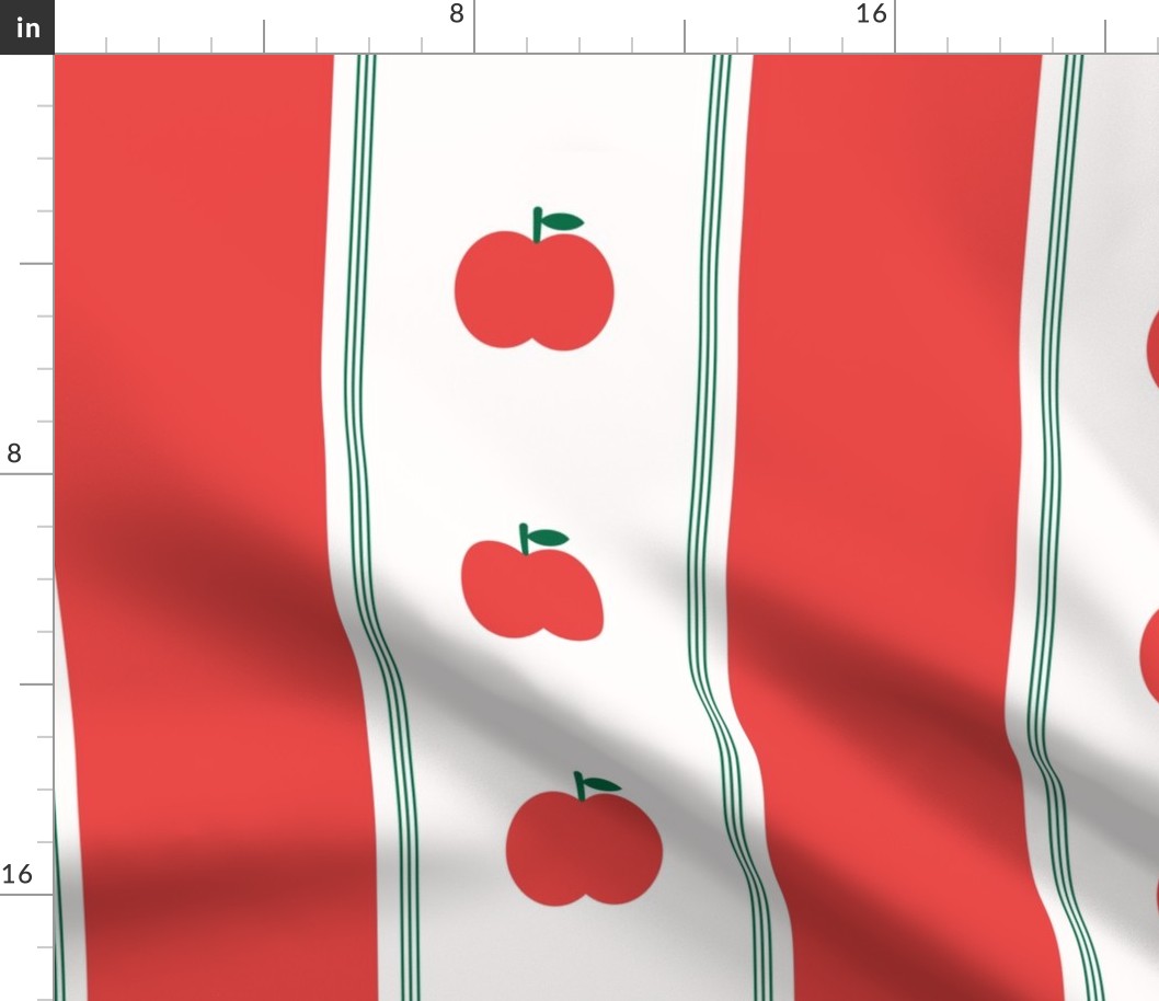 (L) Preppy Apples - Red