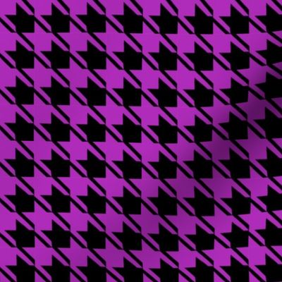 black purple houndstooth