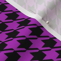 black purple houndstooth