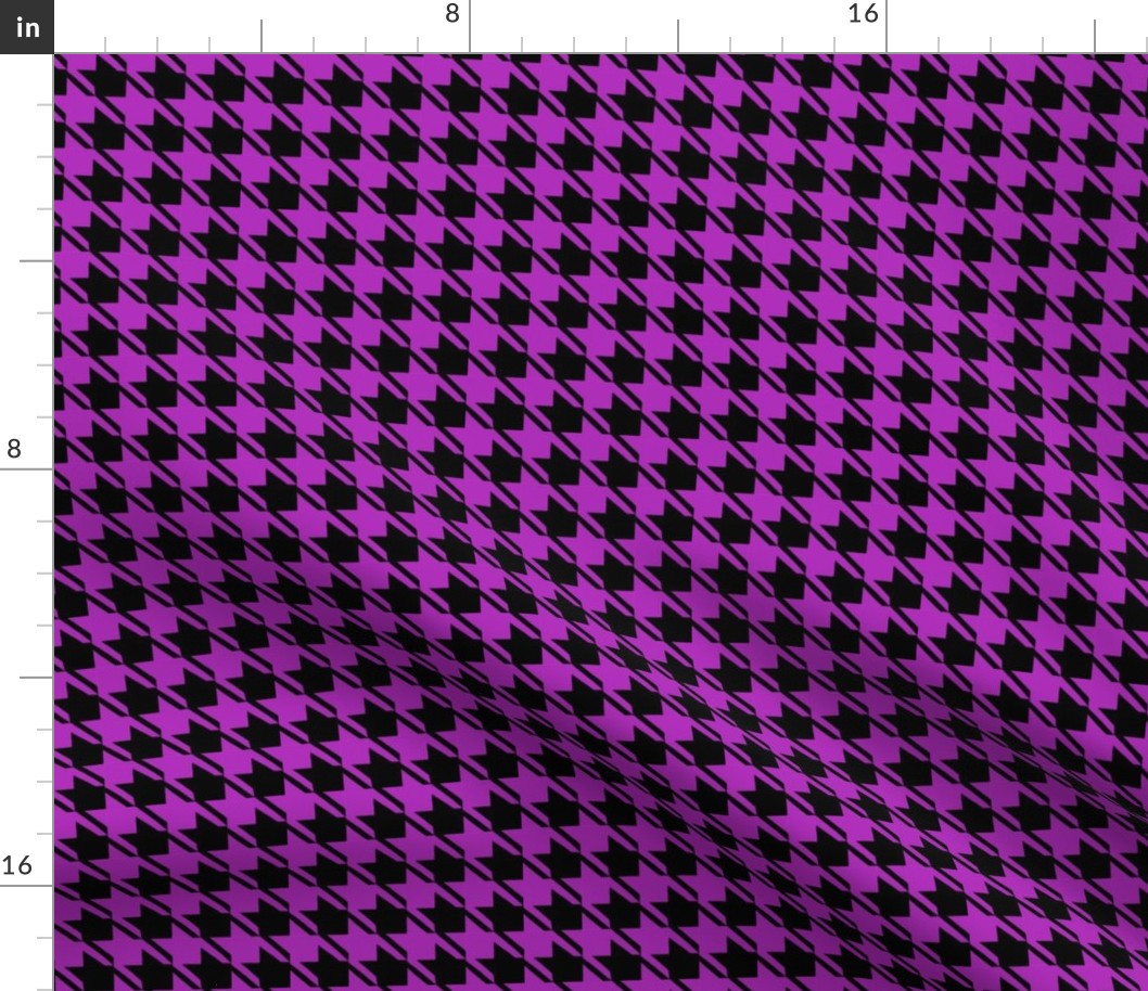 black purple houndstooth