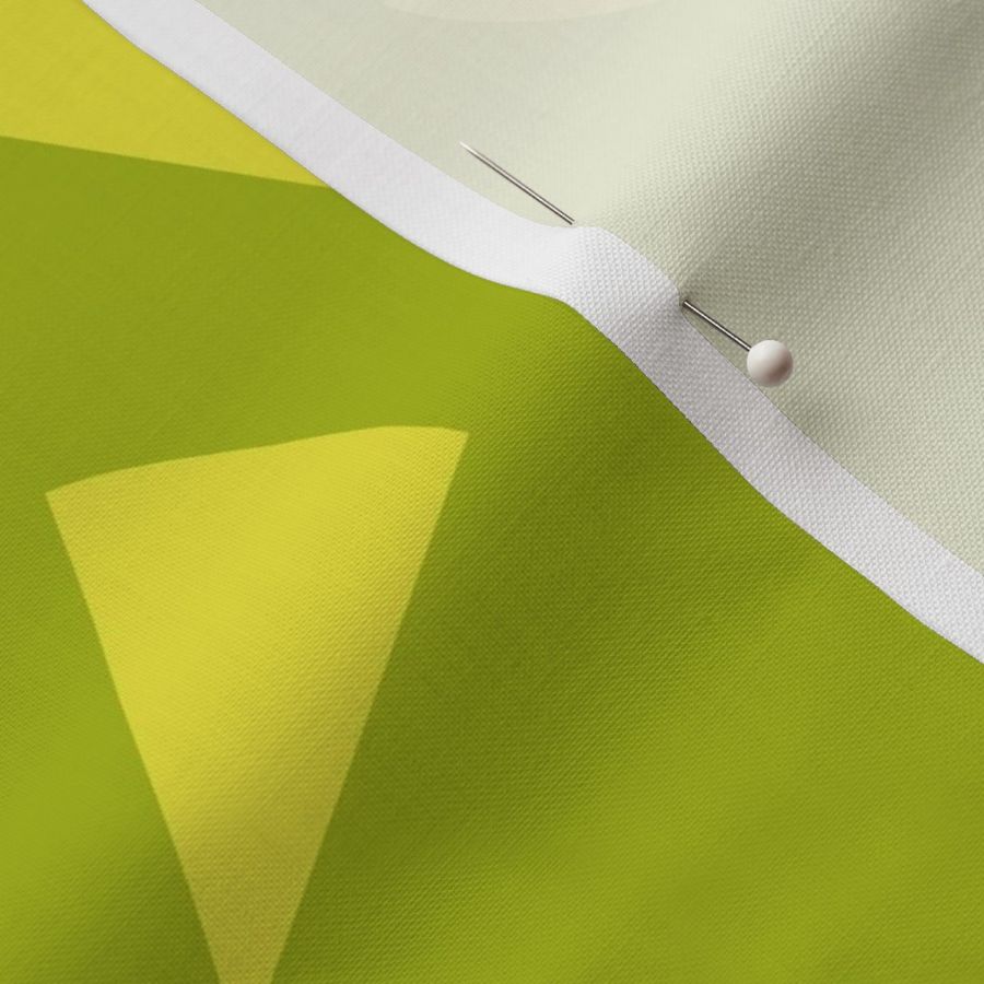 Triangle Confetti Lime Green Medium Scale