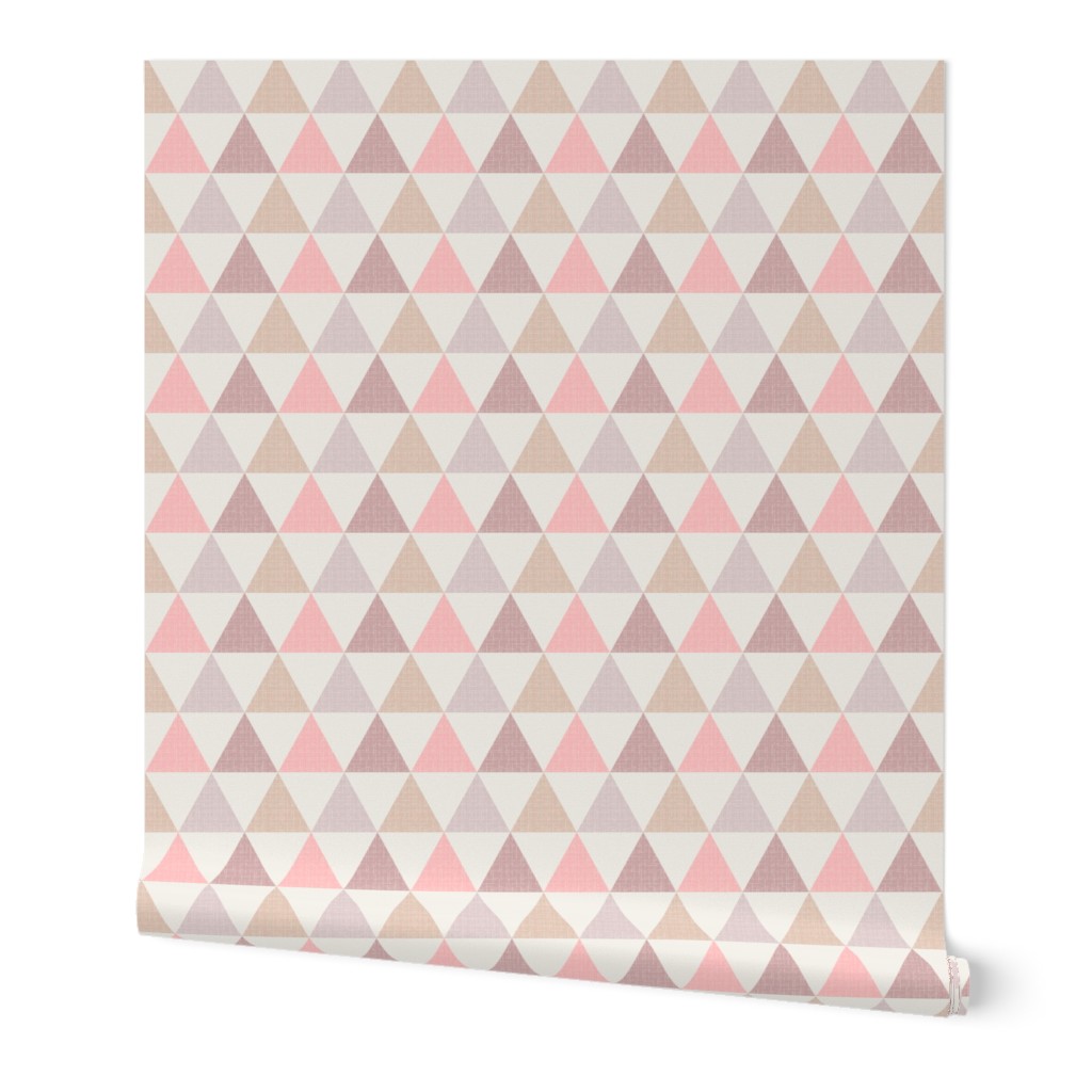 Textured Triangles Pink