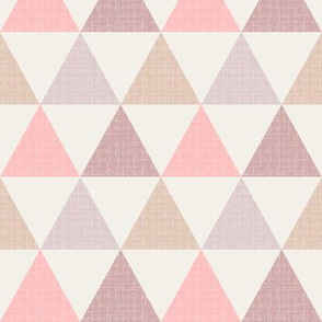 Textured Triangles Pink