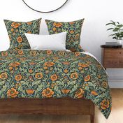 Trendy Stylish Belle Epoque Contrasty Floral -9