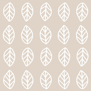 Leaves - Beige