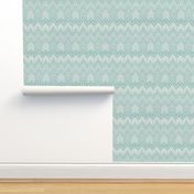  Hand drawn Chevron - Aqua 