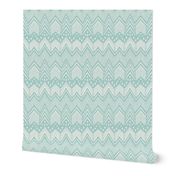  Hand drawn Chevron - Aqua 