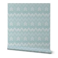  Hand drawn Chevron - Aqua 