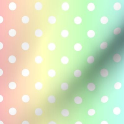 Polka Dot Dream in Calming Pastel Rainbow Colors