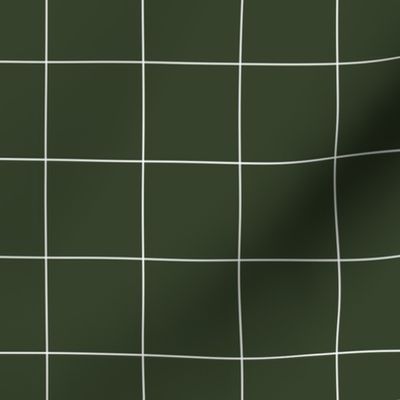 dark green grid on white | pencilmeinstationery.com