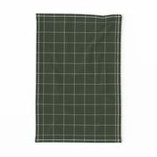 dark green grid on white | pencilmeinstationery.com