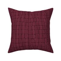 (S) Burgundy Crocodile Alligator Skin Animal Print Faux Reptile Leather