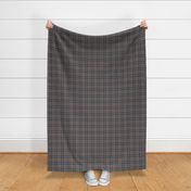 Phoebe Plaid - Charcoal & Red Homespun Plaid