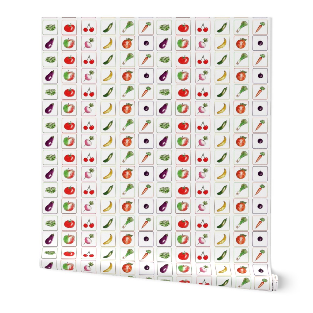 Game of mémory vegetable cards