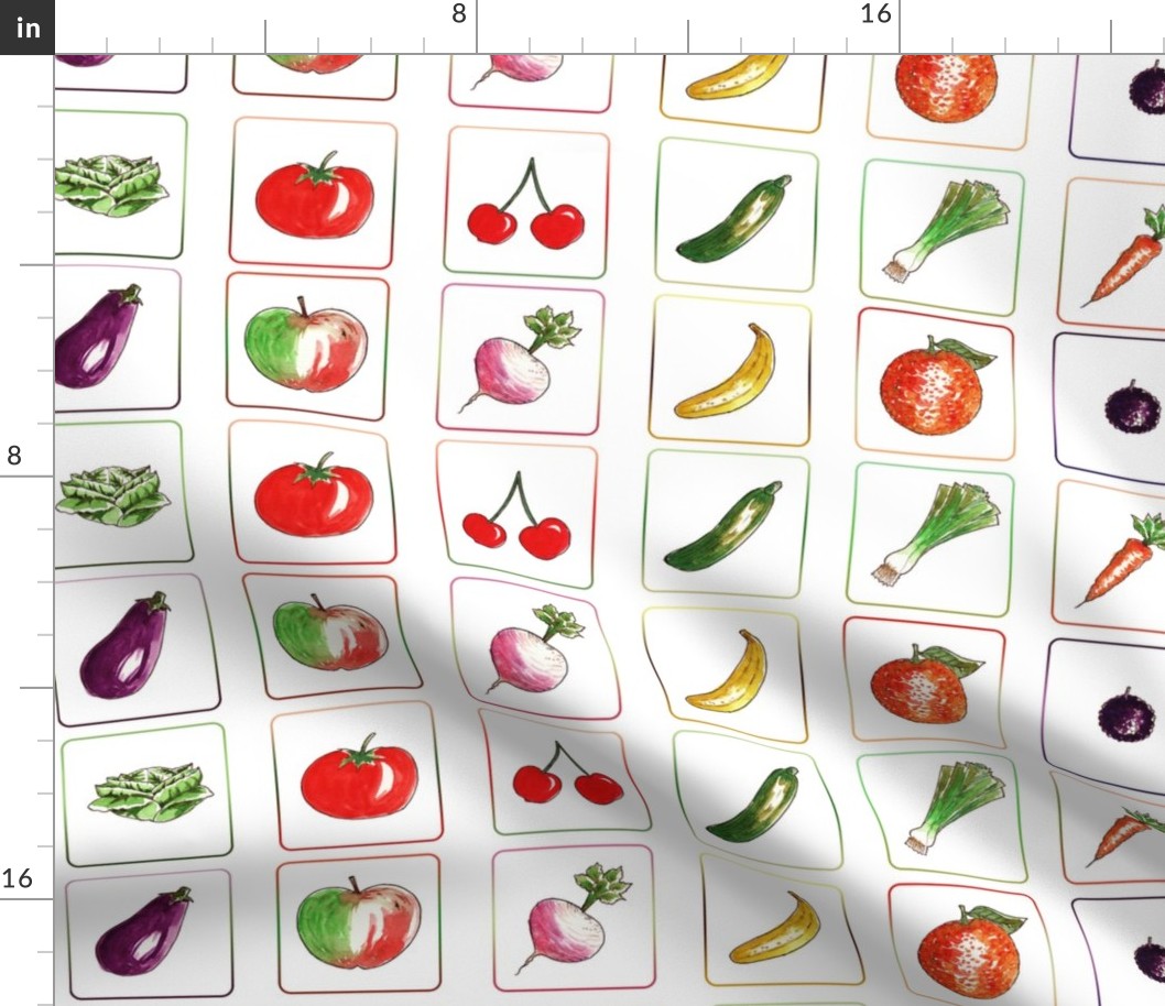 Game of mémory vegetable cards