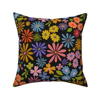 Flower Meadow Sparkle - Vibrant Multicolor (L)