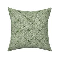 Sage Green Velvety Lattice Small