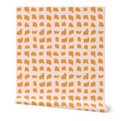 Tropical Funky Jungle - Square Marks - yellow & cream - Medium scale