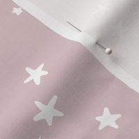 Celestial Dreamscape - Neutral Stars & Shooting Stars Nursery - Mauve