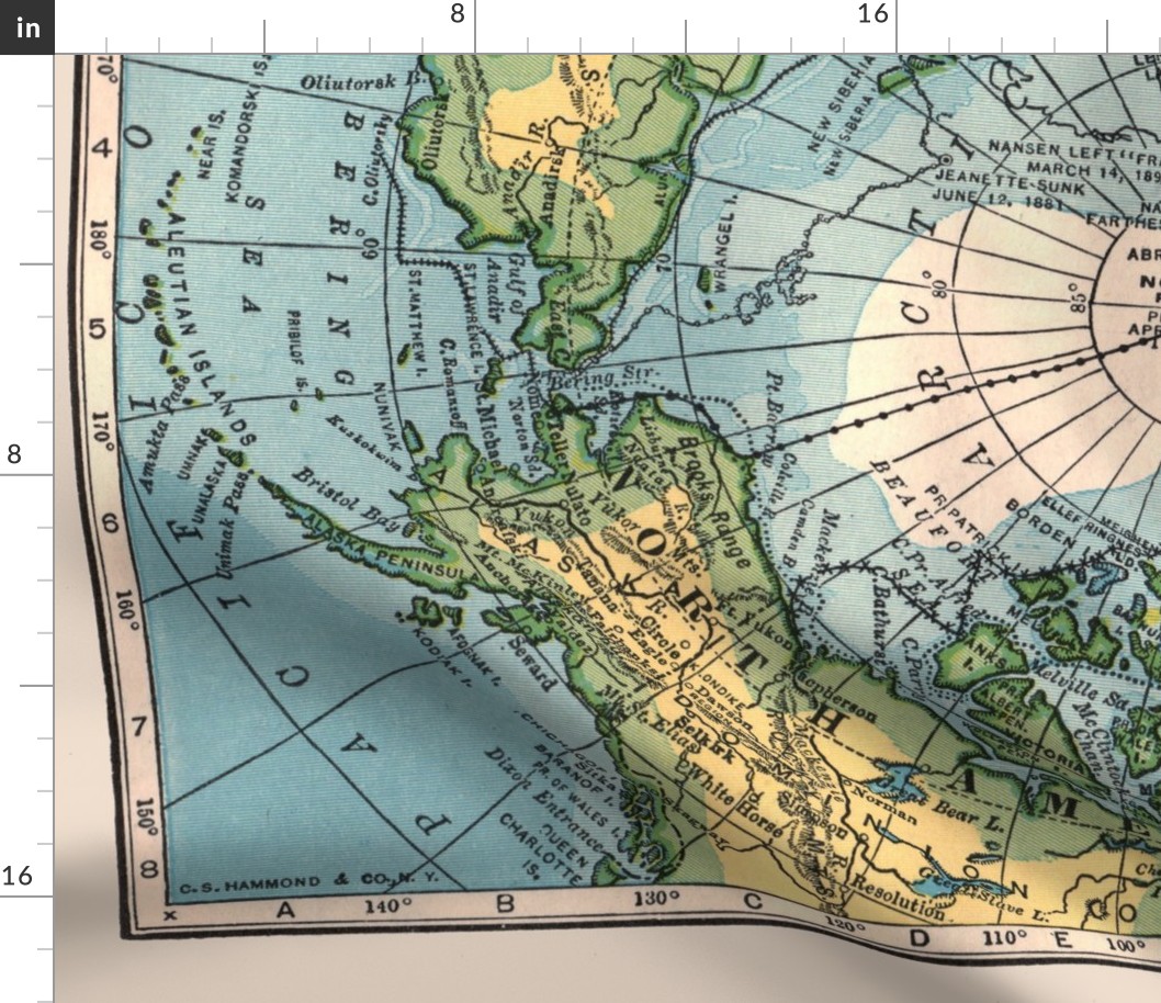 Vintage Arctic Map