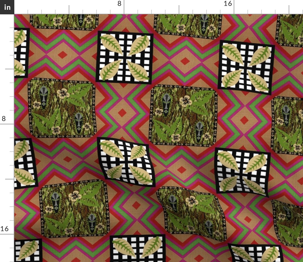 african patch weave