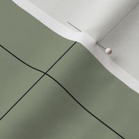 Square Grid 4" x 4" Sage Green - Black