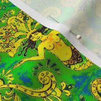 Grand Mermaids-yellow/green