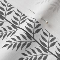 climbing plant foliage gray on white watercolor modern minimal meadow