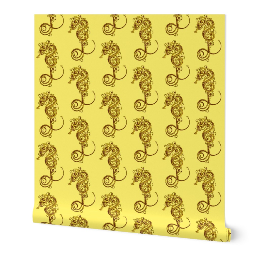 Seahorse7-brown/yellow