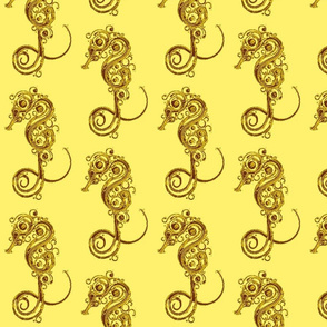 Seahorse7-brown/yellow