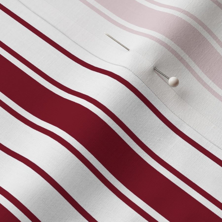 Burgundy Ticking Stripe Design de Bordeaux