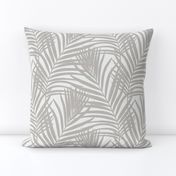 Coastal Palm Leaves - Gray 2