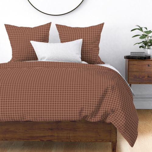 Small Mocha Mousse geometric simple checkerboard coordinate warm neutral