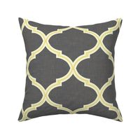 Kate Trellis in Citron & Charcoal Linen