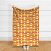 Petals And Leaves Textured Tropic Sun & Orange Burst (xlarge - 24in)