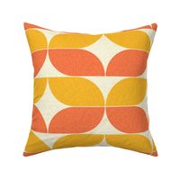 Petals And Leaves Textured Tropic Sun & Orange Burst (xlarge - 24in)