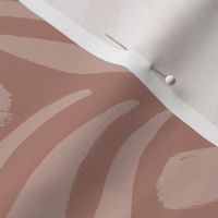 Linus - medium - Abstract Lines Brush Waves Splash (blush on terracotta)