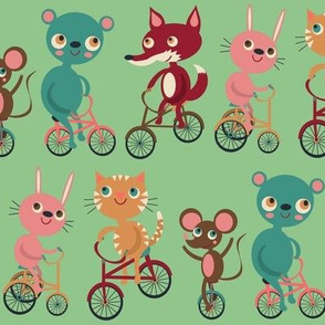 Animals On Bikes