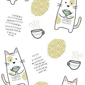 Cats and Coffee Cups