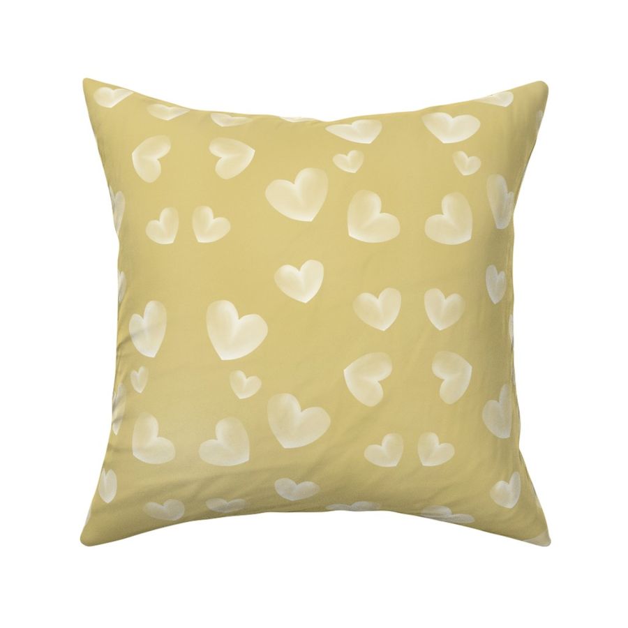 Plump Love Hearts // Mustard Yellow