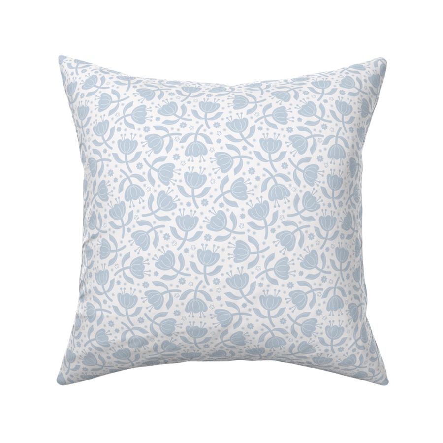 s- playful florals - soft blue