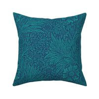 Marigold William Morris Victorian Teal Large Eva Matise