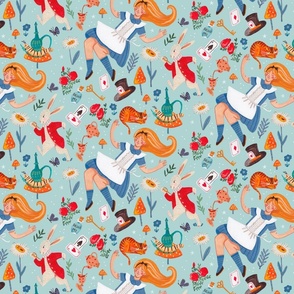 Cute Alice in Wonderlands pattern