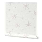 Textured Celestial Starry Boho Sky In Subtle Gray Outer Space (Jumbo)