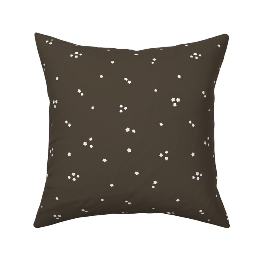 Daisy Dots Floral // Charcoal