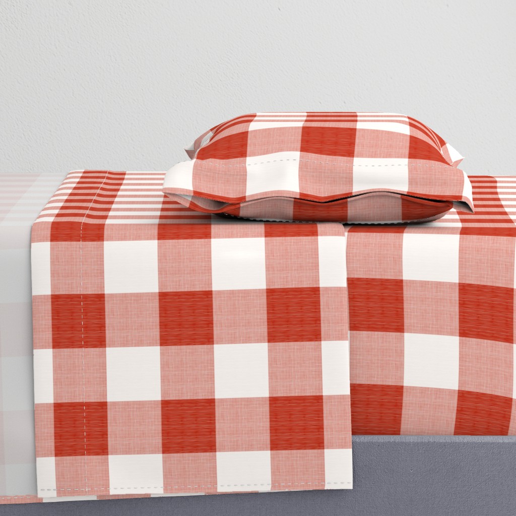 Rustic Buffalo Plaid Red - Gingham Nursery and Farmhouse Decor (S)