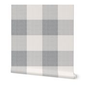 Rustic Buffalo Plaid Gray - Gingham Nursery and Farmhouse Decor (L)