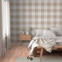 Rustic Buffalo Natural Tones - Gingham Nursery and Farmhouse Decor (L)